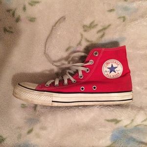 Red High Top Converse