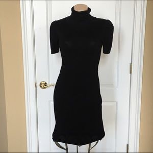 Turtle neck sweater dress