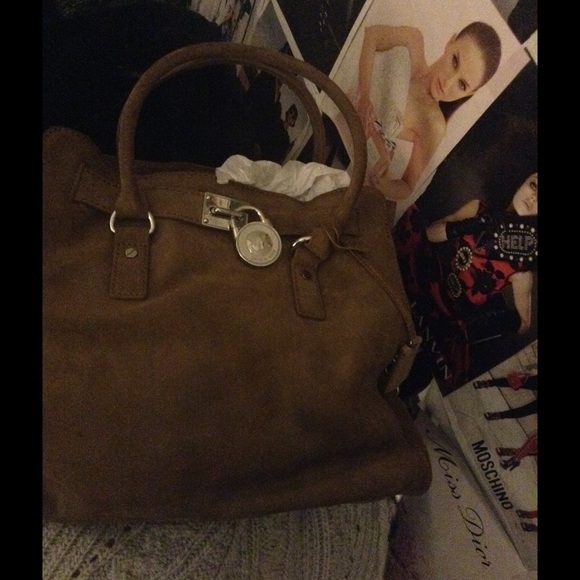 Authentic suede MK Hamilton Tote
