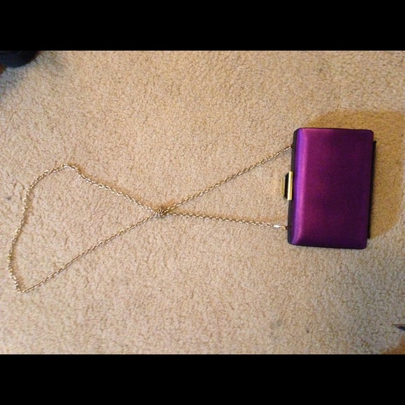Purple clutch/shoulder purse