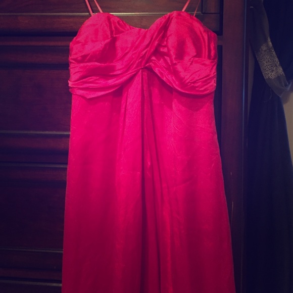 Caché  Hot Pink Strapless Dress
