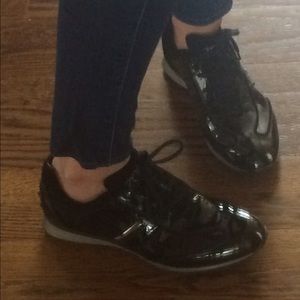 Patent leather athletic shoes. made in Italy!