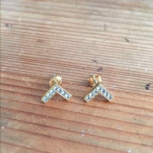Elizabeth and James Pave Stud Earrings