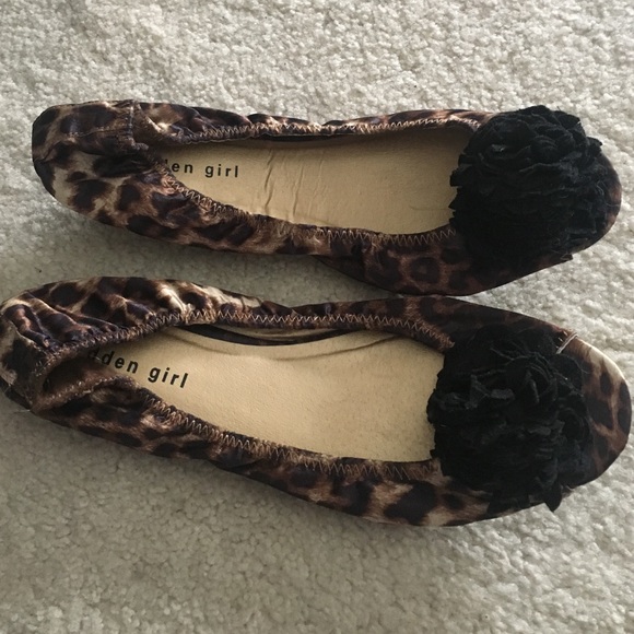 Madden girl Celia ballerina flat leopard shoes 8.5