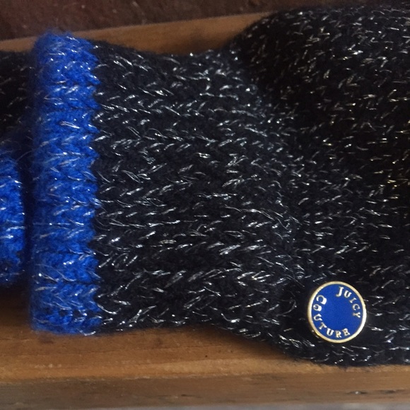 Juicy Couture NEW metallic knit gloves.
