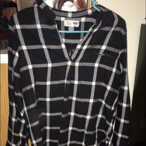 Old navy plaid shirt.