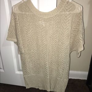 Large cream Knit Shirt