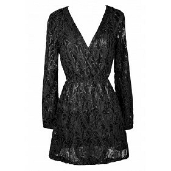 Little black sequin dress