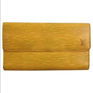 Authentic Louis Vuitton Epi Long Wallet