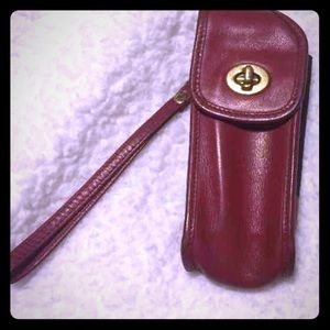 Coach leather phone/wallet/ glasses case