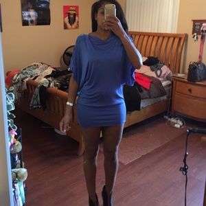 BCBgMaxazria purple blue dress