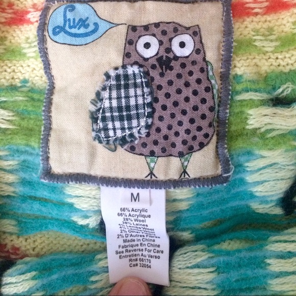 Owl knit wool Sweater Spring Easter - Picture 4 of 4