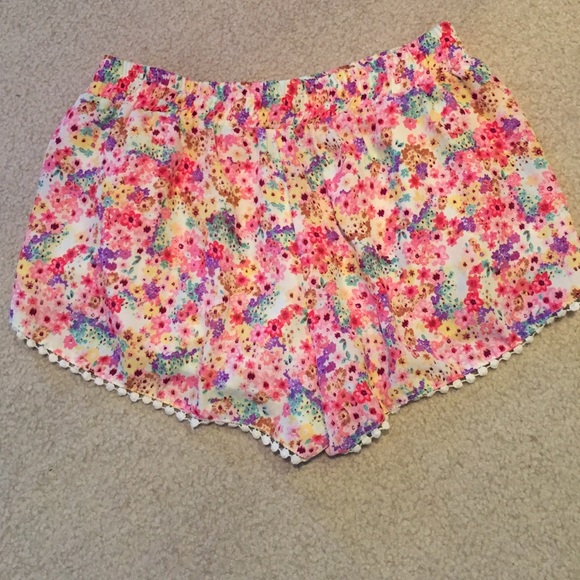 Neon Floral shorts - Picture 3 of 4