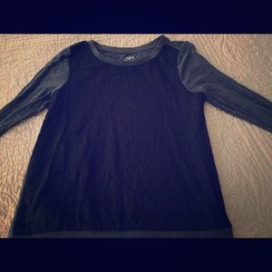 Beautiful Black- Loft- top- front is lacey