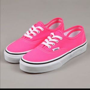 Pink vans.