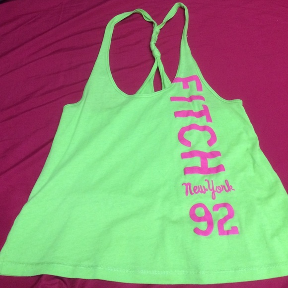 Green Abercrombie and Fitch Tank