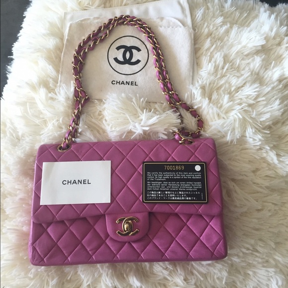 Authentic Vintage Pink Chanel Bag