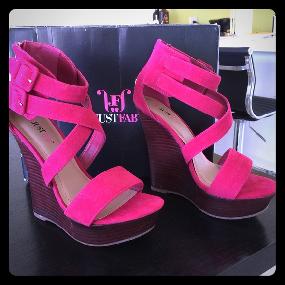 Hot Pink Wedges