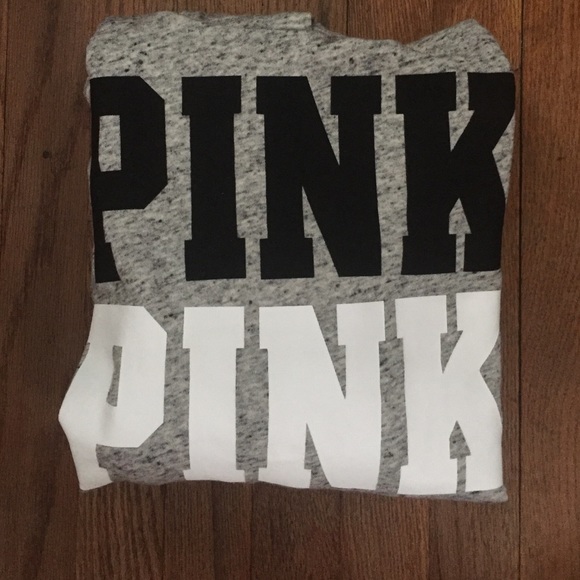 ❌Sold on merc❌VS Pink light grey hoody - Picture 1 of 2