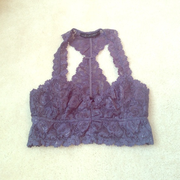 Grey lace bralette!