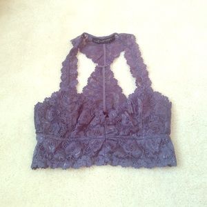 Grey lace bralette!