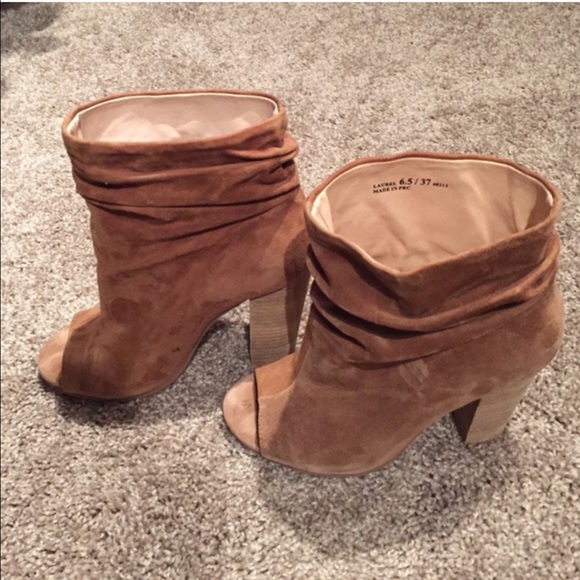 Chinese laundry suede ankle booties