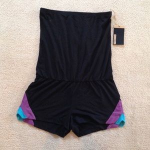 Romper strapless. Cotton Jersey.