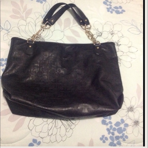 Tory Burch black leather tote - Picture 2 of 4