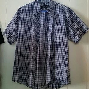 Carlo Calvani Short Sleeve Button Down Shirt