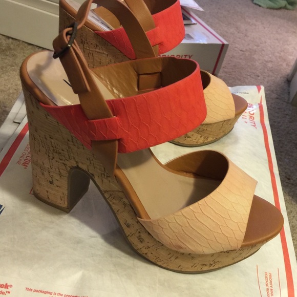 Brand new cork heels