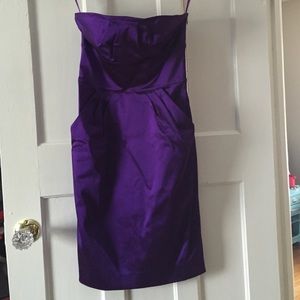 Strapless DVF dress w/pockets. Size 0. Worn once