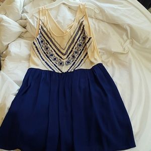 Blue Pattern Dress (NWT)