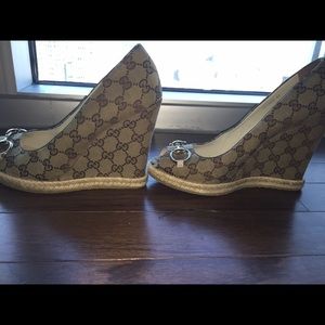 Gucci Horsebit Wedges