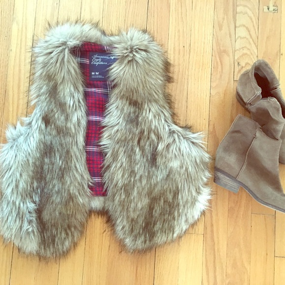 Faux fur vest