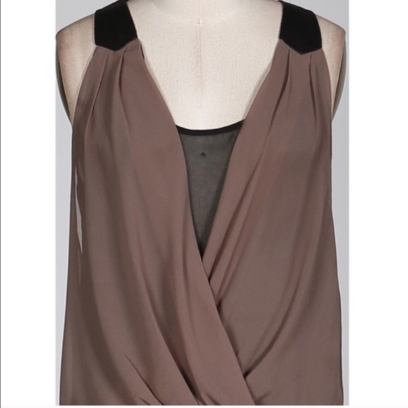 The JOANNA sleeveless top - MOCHA/IVORY - Picture 3 of 3