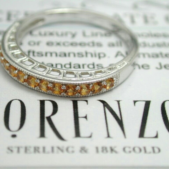 ColoreSG Sterling Silver Gold Citrine Ring 6.5 - Picture 3 of 4