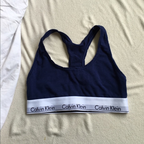 NWOT Blue Calvin Klein bralette / sports bra