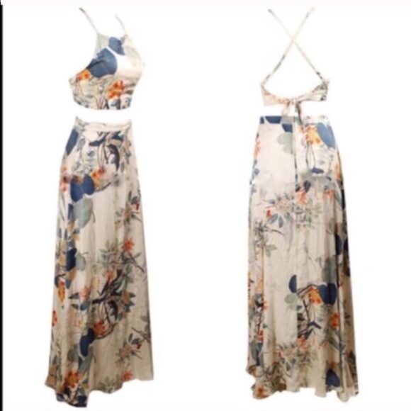 💠💠The MAYLENE floral skirt set - CREAM - Picture 2 of 4