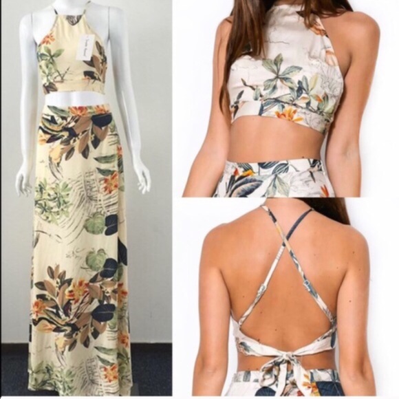 💠💠The MAYLENE floral skirt set - CREAM - Picture 3 of 4