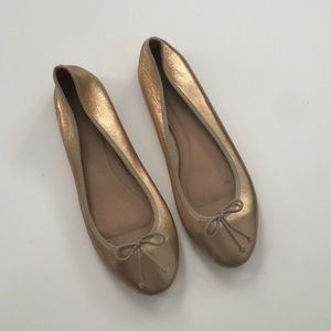 Gold J.Crew flats size 6.5