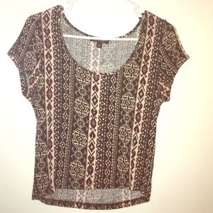 Tribal crop top