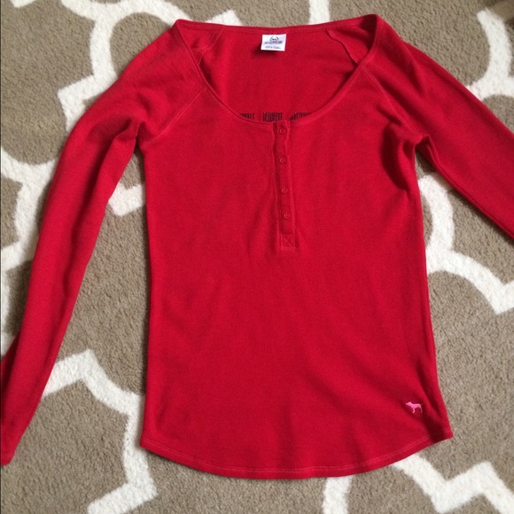 Pink long sleeve thermal top😊