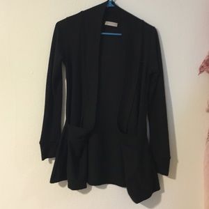 Black Cardigan with Pockets
