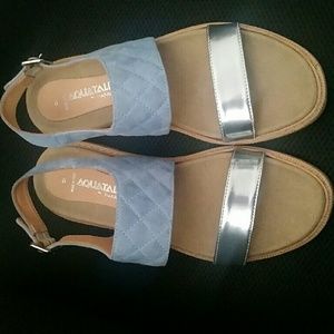 Aquatalia Whistler Leather Slingbacks