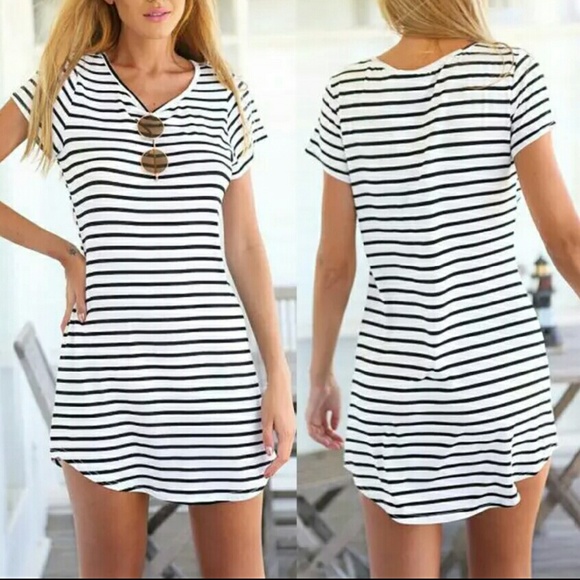 Striped T-Shirt Dress
