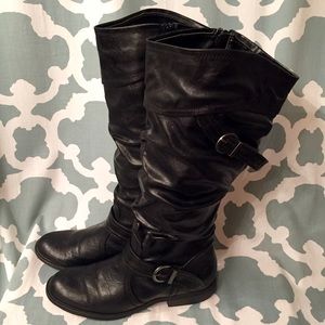 🐎Wide-Calf Black Riding Boots🐎