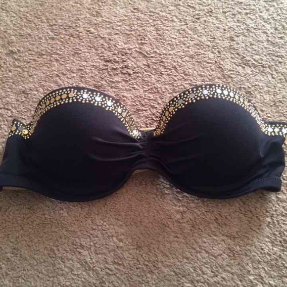 **SOLD** black push up Victoria secret swim top - Picture 1 of 3