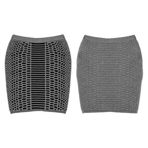 NWT Reversible Merino Wool Textured Skirt