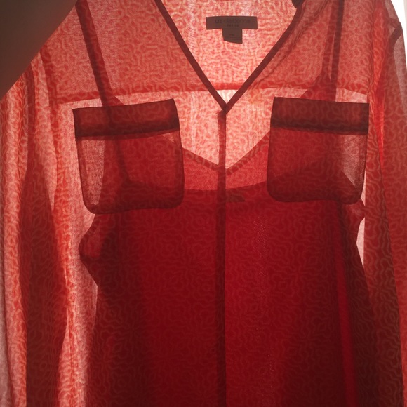 Sheer Patterned Blouse with Cami included - Picture 3 of 4