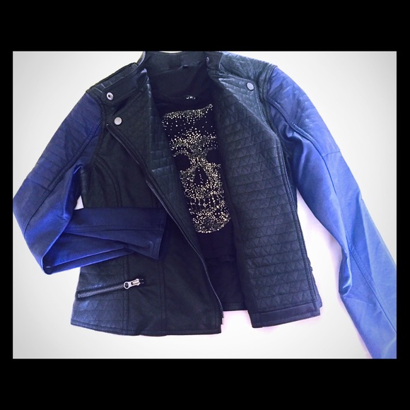 Faux leather jacket
